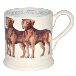 Emma Bridgewater Half Pint Chocolate Labrador Mug