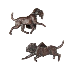 Hot Cast Bronze Sculpture Labrador Cufflinks
