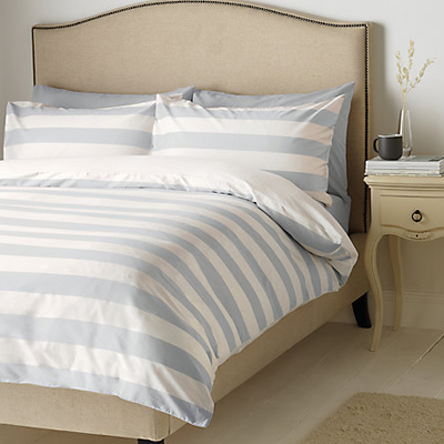 Kensington Stripe Bedding Light Blue White Country Gifts And