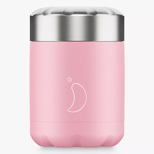 . Chillys Double-Walled Stainless Steel Food Pot, 300ml, Pink
