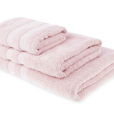Pretty Pink Patterned or Pink Bathroom Plain Towels by Laura Ashley ~ Light and Dark Pink
