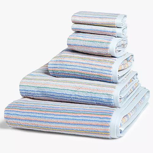 . Stripe Face Cloth, Guest, Hand, Bath Towels, Bath Sheet, Pastel