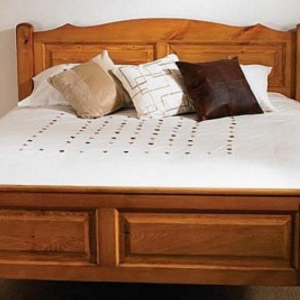 Mottisfont Waxed Pine Furniture Kingsize Bed 5ft