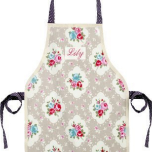 Rosetta Aqua Personalised Child's Oilcloth Apron, 2-5 year olds